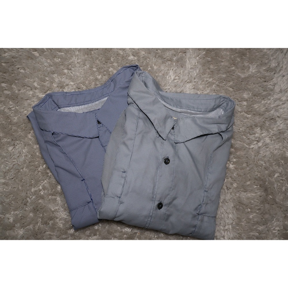 Magellan Outdoors Fish Gear Mens 4XL Relaxed Fit Fishing Shirts Blue Grey 2 Pack